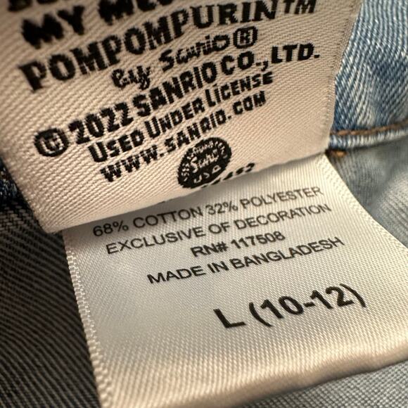 Hello Kitty Jean Jacket sz L (10-12) Denim Jacket - Picture 5 of 7